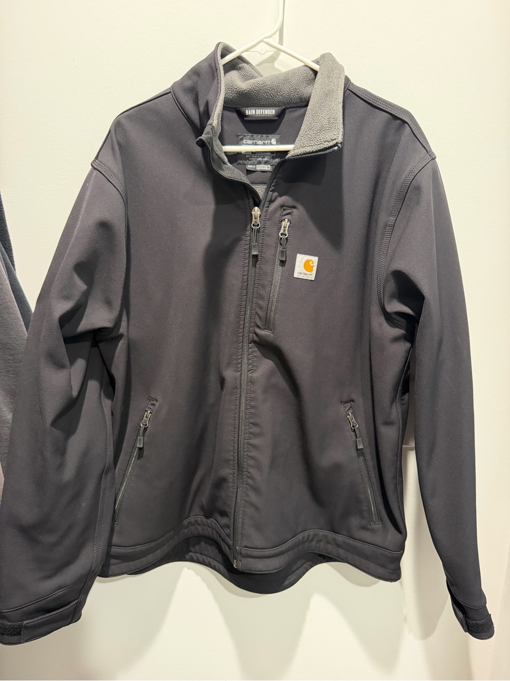 Carhartt Men’s Black Rain Defender Coat Jacket